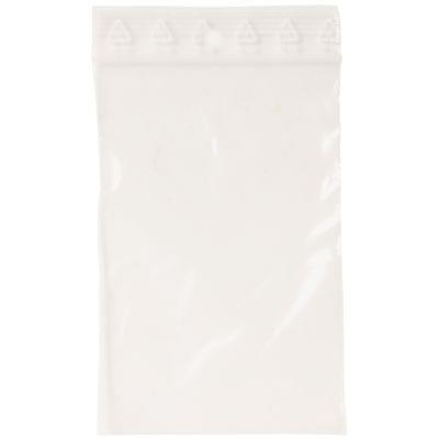 Paquet de 1000 sachets plastique zip transparent - 50 microns - 80x120mm - trou de suspension 5mm_0