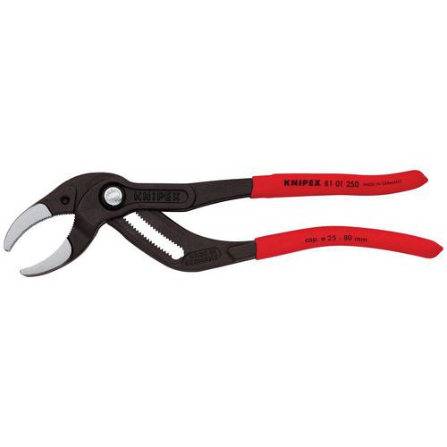 PINCE POUR SIPHONS ET CONNECTEURS 250MM - PVC - OUVERTURE 80 MM - KNIPEX