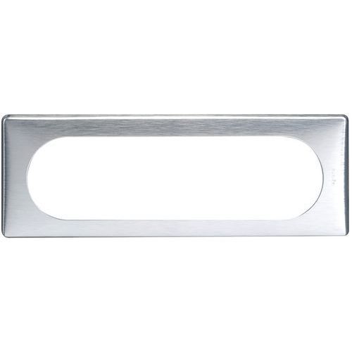 PLAQUE CÉLIANE 6 À 8 MODULES FINITION ALUMINIUM ANODISÉ - LEGRAND