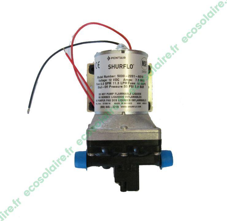 Pompe de surface solaire 5030-2101-E010 24V Shurflo - autoamorçante, débit 11 L/min, pression 2,1 bars_0