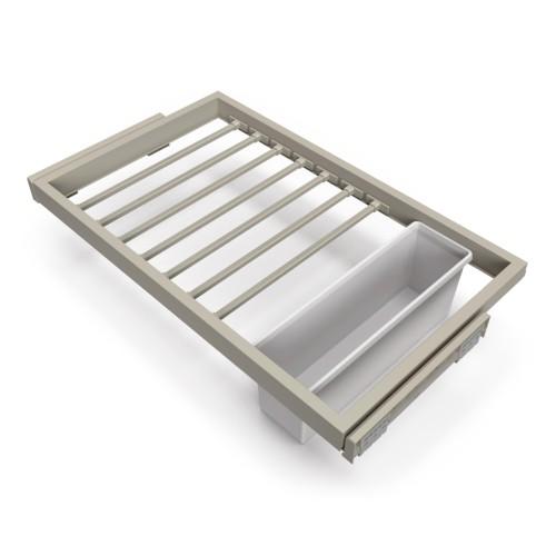 PORTE PANTALON COULISSANT POUR DRESSING HACK - POUR MODULE 800MM - GRIS EMUCA
