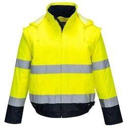 Portwest - Blouson de travail 2 en 1 doublé polaire HV Jaune Taille S - S jaune 5036108317912_0