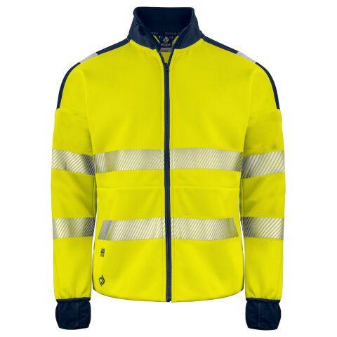PROJOB 6109 SWEATSHIRT FULL ZIP - EN ISO 20471 CLASSE 3/2 JAUNE/MARINE - TAILLE L