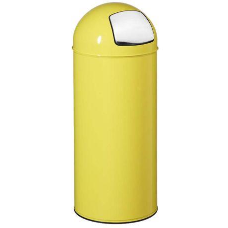 PUSH Poubelle publique avec couvercle à trappe 45L - Référence 57423 - Fabrication française - Matière recyclable_0