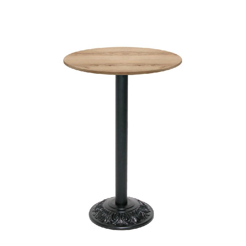RestooTab - Mange-debout Versailles Ø50cm décor chêne delano - marron fonte TB-VRSFF-R50M-CH.DELA_0