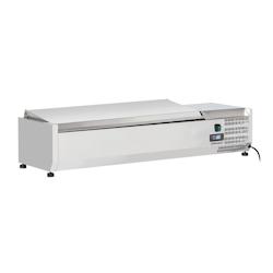 Saladette à poser 5 x GN 1/4 avec couvercle CSAP514C Casselin - gris CSAP514C_0