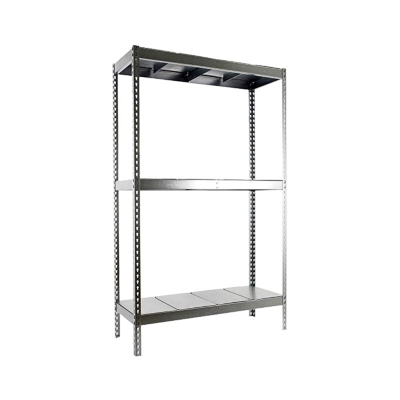 SimonRack Rayonnage industriel, 2000x1200x450 mm, 400 kg au point de flexion, 3 étagères métalliques, rayonnage garage, Galvanisé- Ecoforte - arge_0