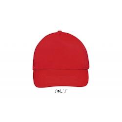 Sol's - Casquette 5 panneaux SUNNY Rouge Taille Unique - Taille unique rouge 3660734085369_0