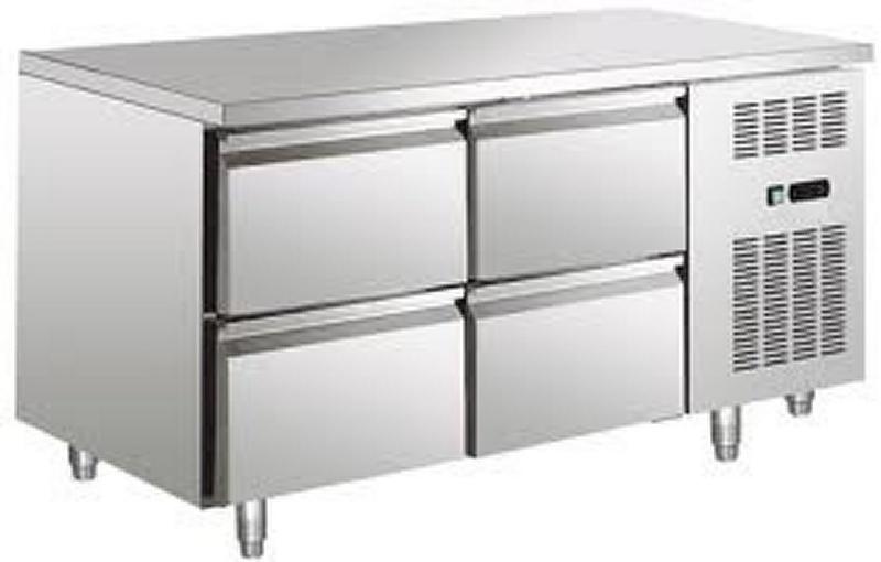 Soubassement réfrigéré -2/+8°c avec 2x2 tiroirs gn 1/2 - 172 litres - P4D-U-GN2100TN_0
