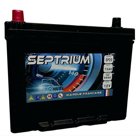 Sp20 - batterie voiture de collection - septrium - 12v / 75 ah