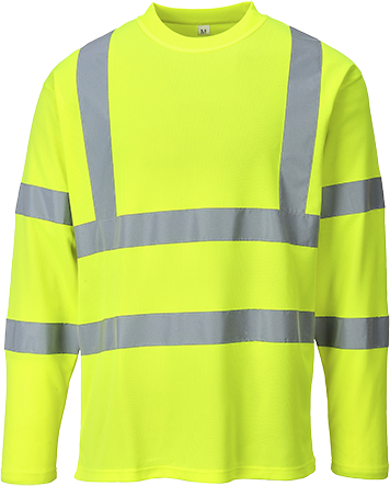 T-shirt réfléchissant hi-vis manches longues jaune S278 - Taille XL - EN ISO 20471 Classe 3_0