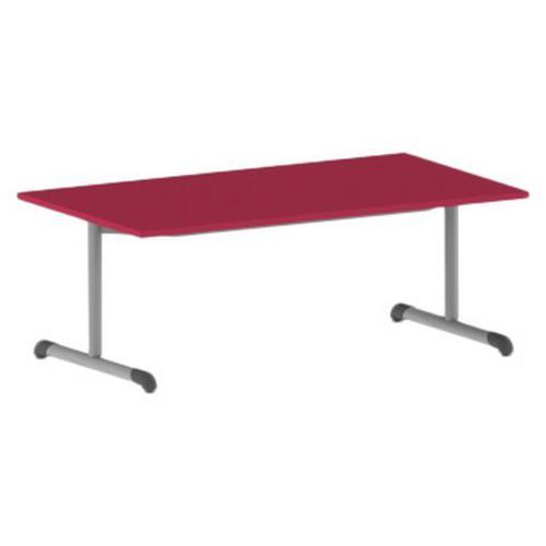 TABLE BANDANA 140 X 80 CM FIXE T2 STRAT CERISE GRIS - MOBIDECOR