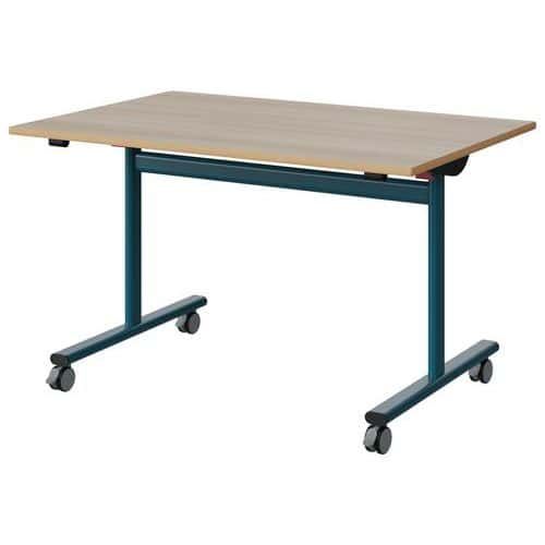 TABLE MALIBU RAB. 120X80 T5 DL STRA ALAISÉ ACACIA/BLEU 5025