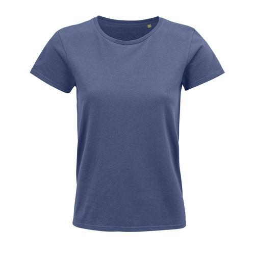 TEE-SHIRT PERSONNALISABLE FEMME COTON ORGANIQUE BIO JERSEY 150 DENIM
