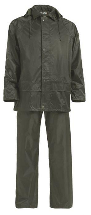 Vêtement de pluie polyester enduit PVC - Ensemble unisexe (parka + pantalon) - Taille XXL - Réf. 953713_0