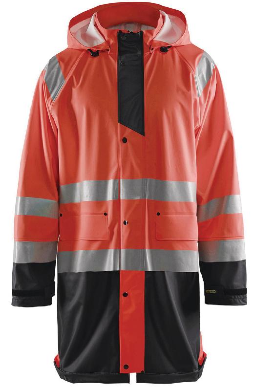 VESTE DE PLUIE HAUTE VISIBILITÉ NIVEAU 1 TAILLE XS - MANUTAN COLLECTIVITÉS