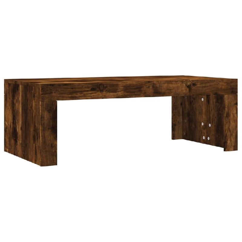 VidaXL Table basse chêne fumé 102x50x36 cm bois d'ingénierie Modèle Balcon Guard Prime - 823371_0