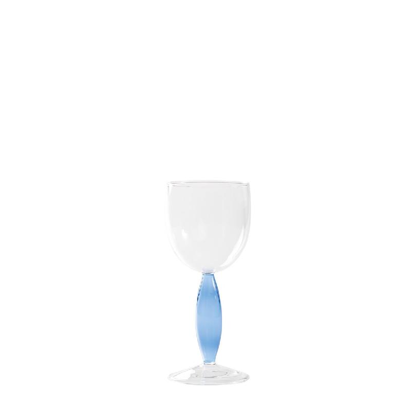 Zafferano Dorici Set De 4 Verres À Vin Blanc En Verre Borosilicate Soufflé À La Main Avec Détails Bluino - Design Raffiné Et Élégant Pour Table_0