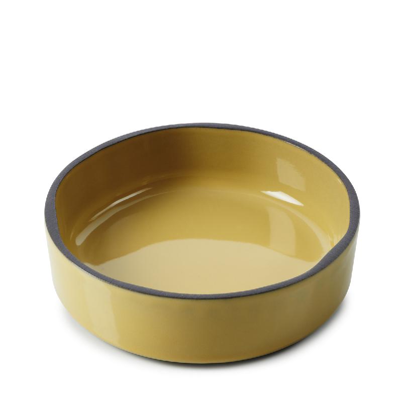 COUPELLE ROND JAUNE PORCELAINE Ø 11 CM CARACTERE REVOL