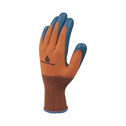 Delta Plus VE733OR11 - Lot de 1 gant en polyester avec revêtement en latex pur_0