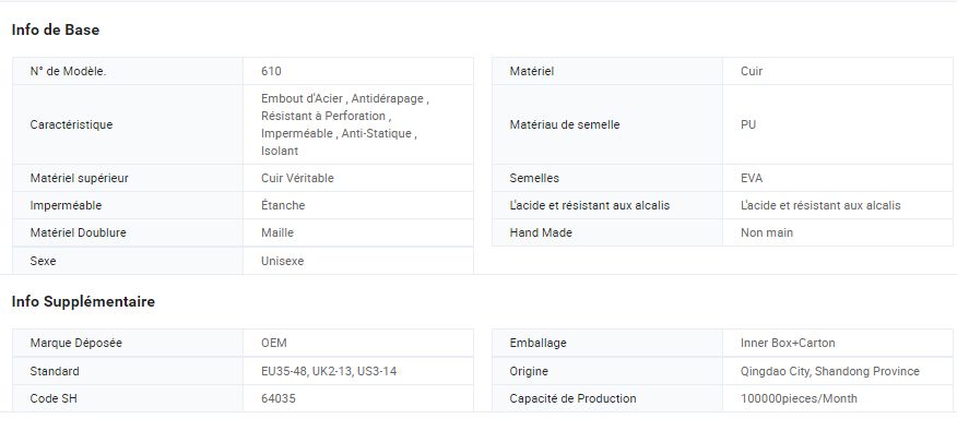 610 - Chaussure de cuisine avec tête en acier - Focus Technology Co., Ltd. - Semelles EVA_1