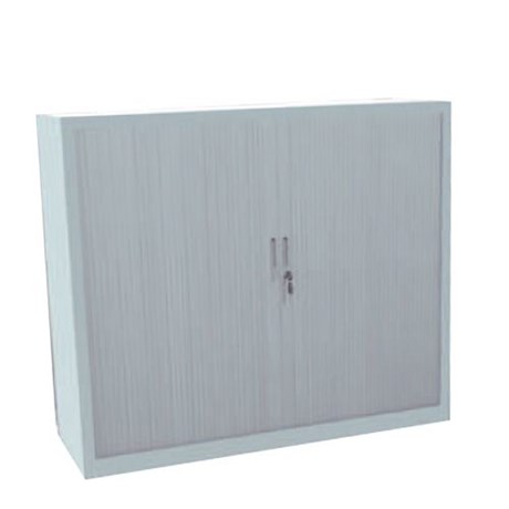 ARMOIRE BASSE PORTES RIDEAUX MONOBLOC ALUMINIUM H.106 CM