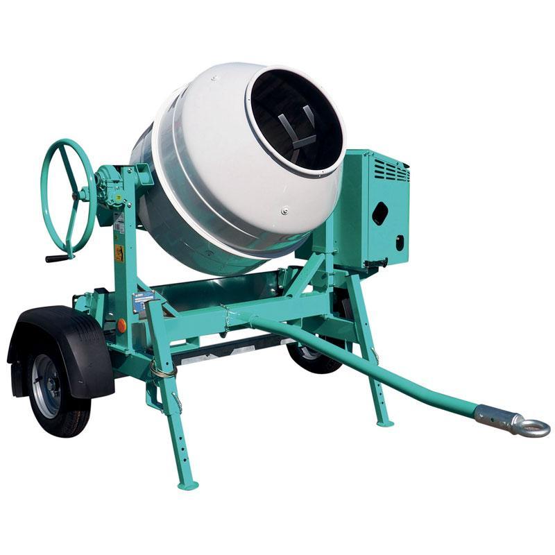 Bétonnière thermique tractable 345 litres S 350 R avec cuve en acier - Moteur WORMS - IMER - 01115841_0