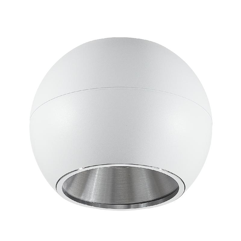 BEGA STUDIO LINE SPOT SYMÉTRIQUE BLANC/ALU Ø19