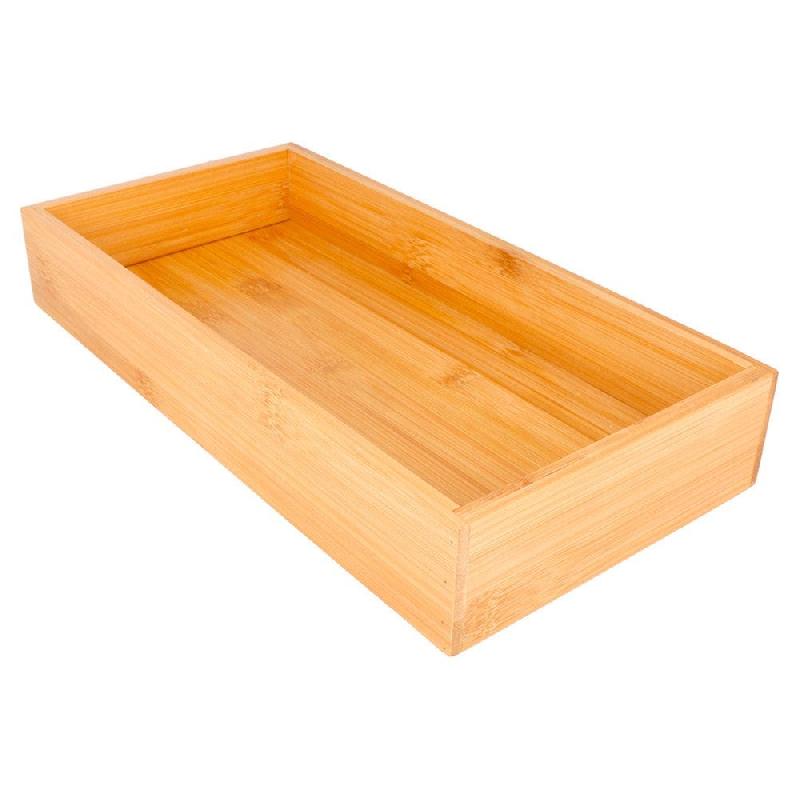 Boîte de présentation pour buffet en bambou naturel 15,5x31x5cm_0