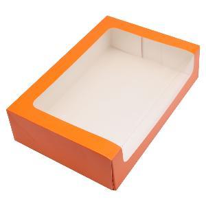 BOITE ORANGE POUR 25 MACARONS EN CARTON