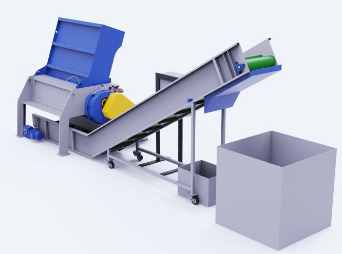 Broyeur à palettes 30 Palettes/heure avec séparateur de métaux -  BPXR15_0