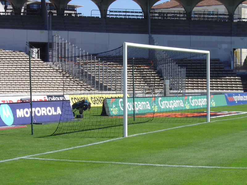Buts Football Sénior Compétition - Ref : 72000 - Acier Galvanisé avec Perches Arrière_0
