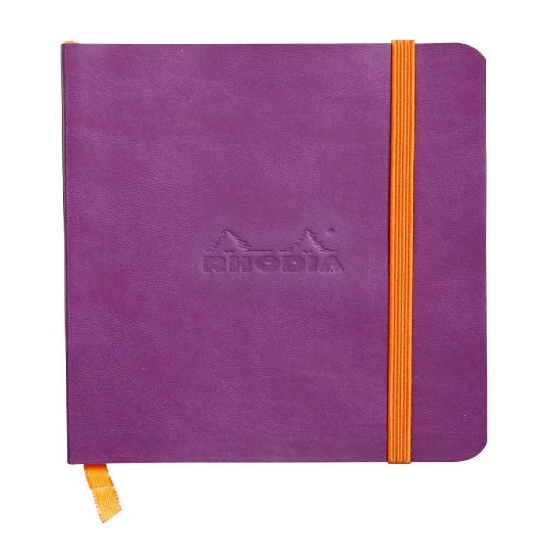 Carnet souple Rhodiarama violet A6, 144p./72 feuilles ivoire 90 g/m², ligné - violet 117310C_0