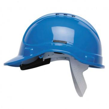 Casque de chantier Style 300 aéré bleu en polyéthylène - araignée réglable et bandeau mousse - SCOTT HEALTH & SAFETY_0
