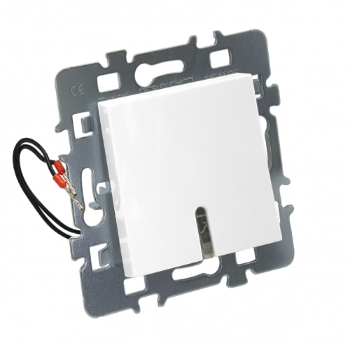 CASUAL MÉCANISME BOUTON POUSSOIR AVEC VOYANT + CACHE ALU + SUPPORT MÉTAL DEBFLEX