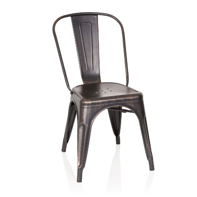 Chaise vantaggio comfort noir / or HJH OFFICE - noir métal 645036_0