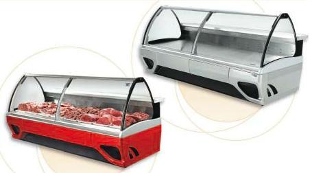 Comptoir réfrigéré - vitrine boucherie charcuterie - froid ventilé - cuve inox 90 cm - température -1° à +5°_0