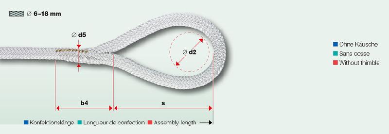 Corde tressée boucle sans cosse_0