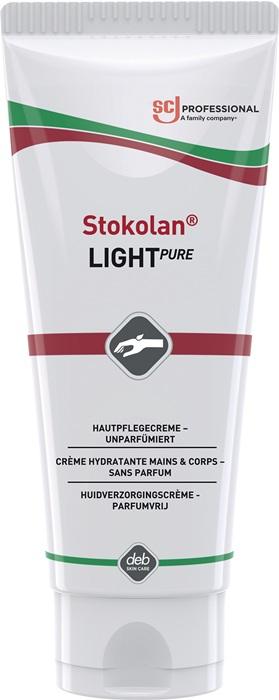 Crème de soin pour les mains Stokolan® Light PURE - 100 ml - Sans parfum ni colorant - Tube SC Johnson Professional_0