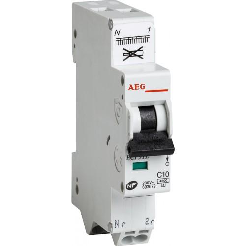 DISJONCTEUR AUTOMATIQUE - PH+N - 4.5 KA - UNIBIS 6 A AEG