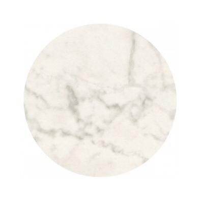 Emh Plateau de table professionnel rond Ø60 cm – décor marbre blanc – stratifié moulé pour restauration CHR - blanc BISPLATD60MARBRE_0