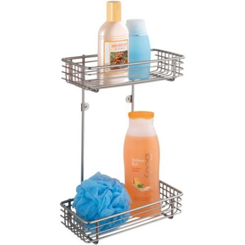 ÉTAGÈRE MURALE POUR SALLE DE BAIN - MILANO - 2 PANIERS WENKO