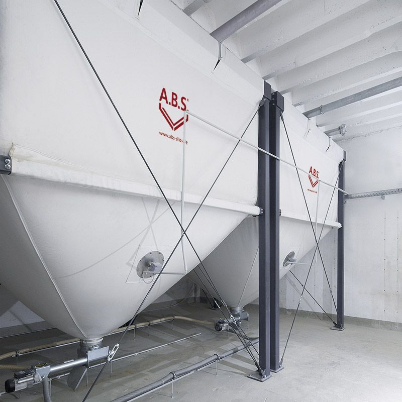 Silo de stockage de granulés de bois jusqu'à 50 m³ - Flexilo MAXI - ABS - Tissu exclusif haute résistance_0