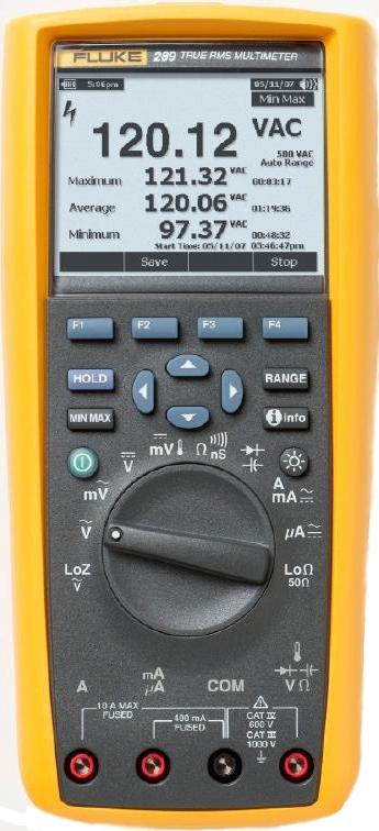 MULTIMÈTRE NUMÉRIQUE PORTABLE TRMS, 50 000 PTS, 100KHZ, 0.025% - FLU289