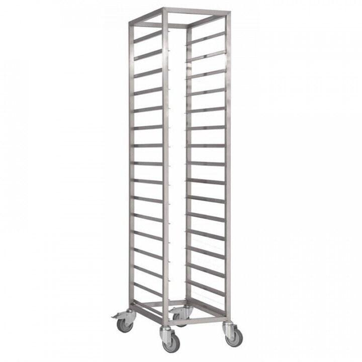 Gastro M Chariot inox à glissières 18 x GN 2/1 - 3701188037969_0