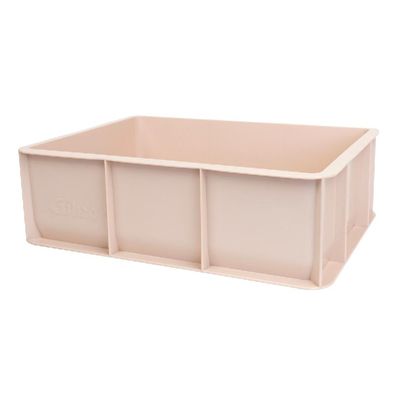 GILAC Demi bac à pâtons 400 x 300 - 12 L - Rose poudré Gilac Maison G178513 - rose plastique 3573678695917_0