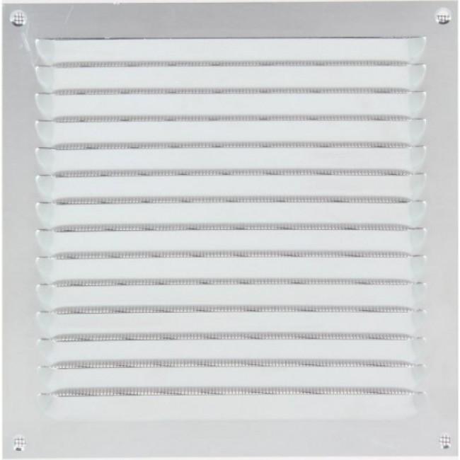GRILLE ESTAMPÉE 436 LARGEUR 250MM HAUTEUR 250MM ANODISÉ ARGENT - RENSON - 16262