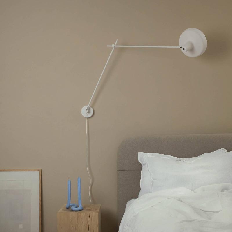GRUPA ARIGATO APPLIQUE MURALE À 1 LAMPE 110CM Ø23CM BLANC