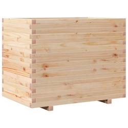 Helloshop26 - Jardinière bac lit surélevé plantes fleurs terrasse jardin 90 x 60 x 72 cm bois de pin massif marron 02_0038036 - 3000214030449_0