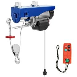 Helloshop26 - Treuil électrique 1350 watts 800 kg 12 m avec télécommande aluminium acier bleu 14_0010147 - 3000222012291_0